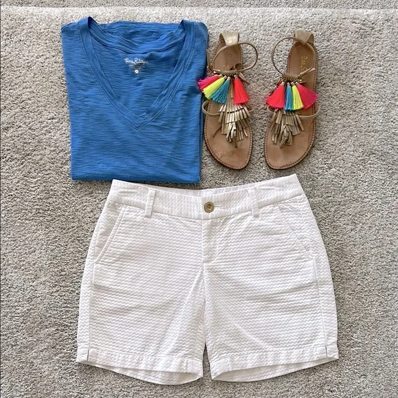 Lilly Pulitzer Jayne Short Resort White - Picture 2 of 6